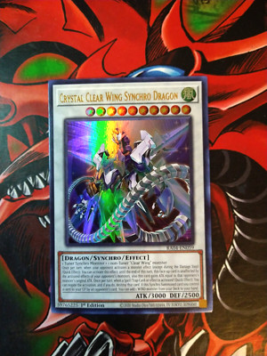 Crystal Clear Wing Synchro Dragon - RA04-EN059 Ultra Rare 1st Edition Yugioh NM-image