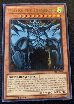 Obelisk The Tormentor EG01-EN001 (New) Yugioh 1st Edition (View Pictures)-image