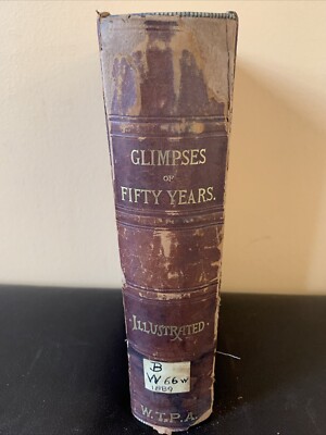 Glimpses Of Fifty Years By Frances E. Willard 1889 Leather -image