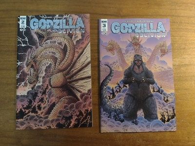 GODZILLA OBLIVION # 2  & # 3  SUB  VARIANT COVER IDW COMICS 2016 NM-image