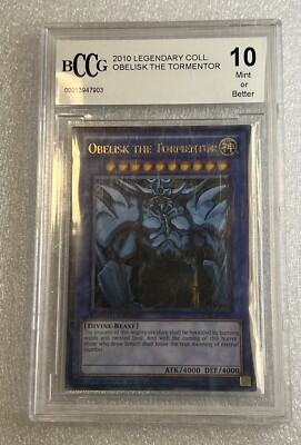 YuGiOh Legendary Collection Obelisk the Tormentor Limited LC01-EN001 PSA 10 GEM-image