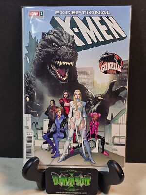 EXCEPTIONAL X-MEN #1 LEINIL YU GODZILLA VARIANT 1ST PRINT 2024 MARVEL COMICS NM-image