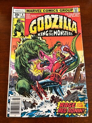 Godzilla King Of The Monsters # 8 VG Marvel Comic Book Dinosaur 10 J300-image