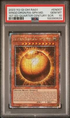 PSA 10 The Winged Dragon of Ra - Sphere Mode Quarter Century Rare RA01 (Gem Mint-image