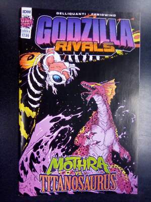 Godzilla Rivals Mothra vs Titanosaurus Cover B Campbell Comic Book First Print-image