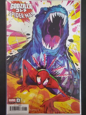 Godzilla vs Spider-Man #1 Baldari Variant Marvel 2025 VF/NM Comics-image