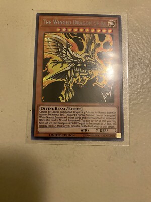 Yugioh The Winged Dragon Of Ra TN-19 EN009 Limited Edition 1996 Holo Mint 🔥-image
