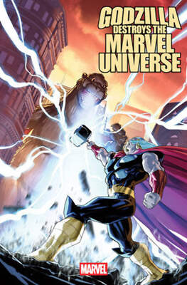 GODZILLA DESTROYS THE MARVEL UNIVERSE #1 PETE WOODS VARIANT[1:25] (rel:07/16)-image