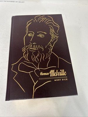 Moby Dick Melville Collectors Library Good Books Time Life Gold Gilt Decorative-image