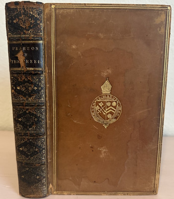 Exposition of the Creed John Pearson Revised By Rev Burton 1867 Leather Bound-image