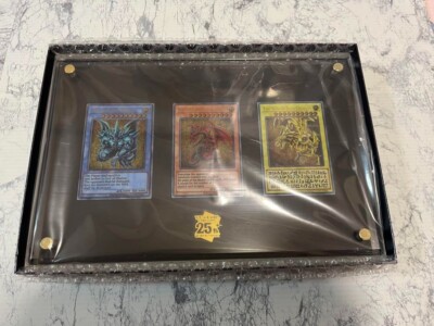 YuGiOh TCG 25th Anniversary Stainless Steel Egyptian God Cards Commemorative New-image