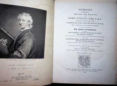 Esq F R S John Evelyn / Memoirs Illustrative of the Life and Writings 1st 1818-image