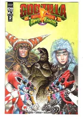 GODZILLA VS MMPR II #2 (2024) - GRADE NM - 1:10 INCENTIVE E.J. SU VARIANT!-image