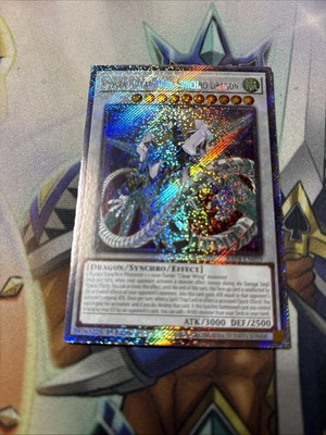 Yu-Gi-Oh! Crystal Clear Wing Synchro Dragon RA04-EN059 Platinum Secret Rare NM-image