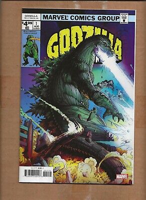 GODZILLA #1 FACSIMILE BAGLEY INCENTIVE 1:25 VARIANT COVER MARVEL-image
