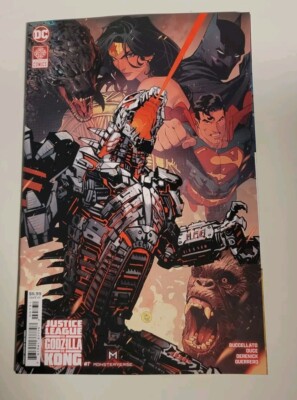 JUSTICE LEAGUE V GODZILLA V KONG #7 (OF 7) NM-/VF+ 07/2024 COVER C DC COMICS-image
