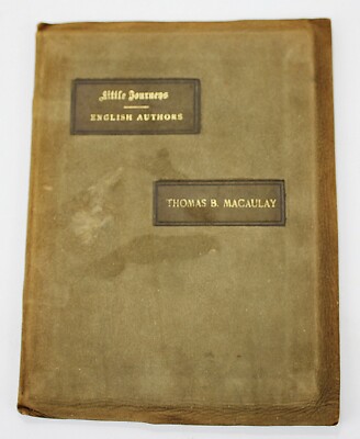 ROYCROFT 1900 Scarce Little Journeys Thomas B Macaulay SIGNED Elbert Hubbard-image
