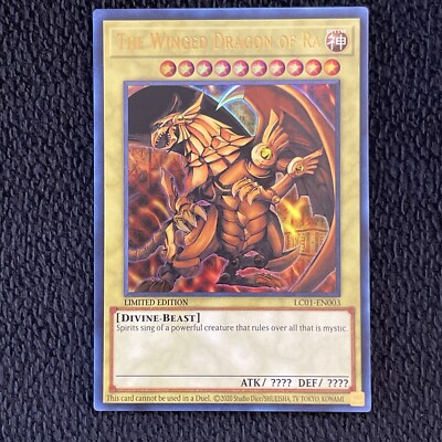 Yugioh x1 The Winged Dragon of Ra LC01-EN003 Ultra Rare Limited Ed (Near Mint!)-image