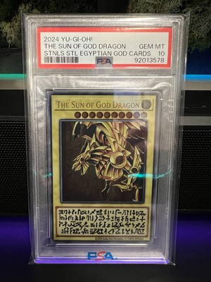 2024 Yu-Gi-Oh! The Sun of God Dragon Winged Ra Stainless Steel PSA 10 GEM-image