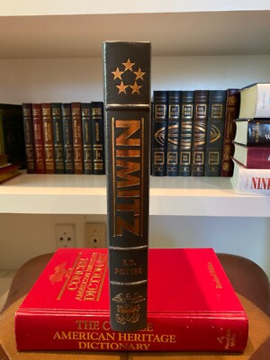 E. B Potter NIMITZ Easton Press Leather Bound Book-image