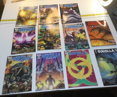 Godzilla Comic Book Lot Of 11 Rulers Of The Earth Oblivion First Printing IDW-image