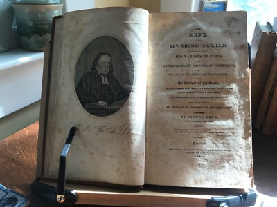 1818 The Life of The Rev. Thomas Coke by Samuel Drew - Original Full Leather-image