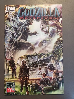 Godzilla: Cataclysm # 1 COVER RI 1:10 Cheggour Variant Comic Book-image