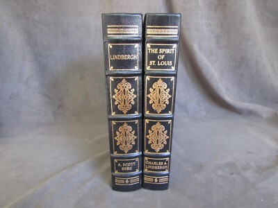 Easton Press Leather Spirit of St Louis & Lindbergh Biography Scott Berg ch324-image