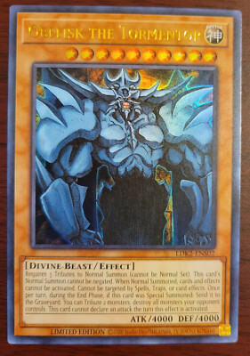 YuGiOh Obelisk the Tormentor LDK2-ENS02 Ultra Rare Limited Edition Near Mint-image