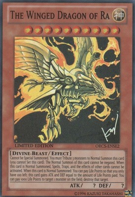 1x (LP) The Winged Dragon of Ra - ORCS-ENSE2 - Super Rare - Limited Edition  YuG-image
