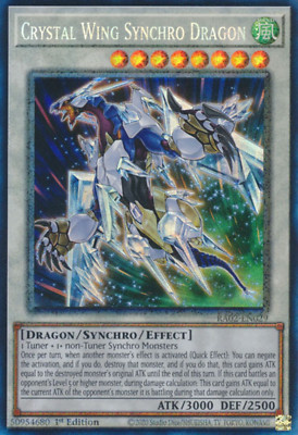 1X NM Crystal Wing Synchro Dragon - RA02-EN029 - Collector's Rare 1st Edition-image