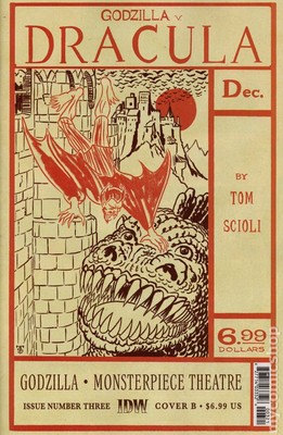 Godzilla's Monsterpiece Theatre #3B NM 2025 Stock Image-image