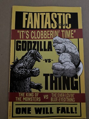 🦖 GODZILLA VS. FANTASTIC FOUR #1 LEE GARBETT VERSUS VARIANT-image