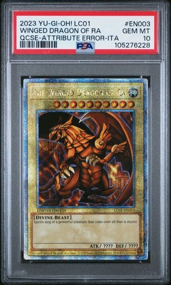 2023 YU-GI-OH! LC01-LEGEND COLL: 25TH ANV ED THE WINGED DRAGON OF RA PSA 10-image