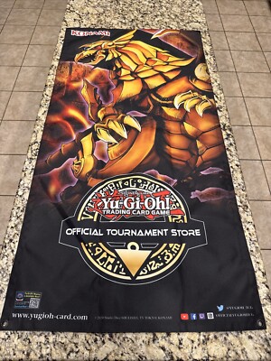 Yugioh Konami Official Tournament Store Egyptian God Banner Winged Dragon Ra-image