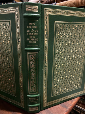Franklin Library: SIGNED: MAYA ANGELOU: ALL GOD'S CHILDREN NEED TRAVELING SHOES-image