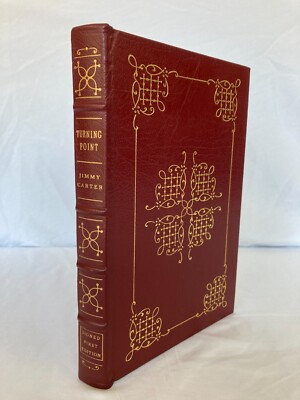 PRESIDENT JIMMY CARTER Signed EASTON PRESS Turning Point LIMITED EDITION Leather-image