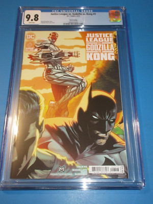 Justice League vs Godzilla vs Kong #3 3rd print variant CGC 9.8 Gem wow-image