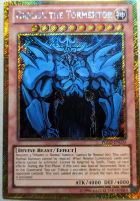 Obelisk The Tormentor PGLD-EN030 Unlimited Gold Secret Rare Yu-Gi-Oh TCG Card-image