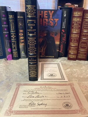 MASSIVE EASTON PRESS Homer & Langley E. L. Doctorow Signed First Ed Photos COA-image