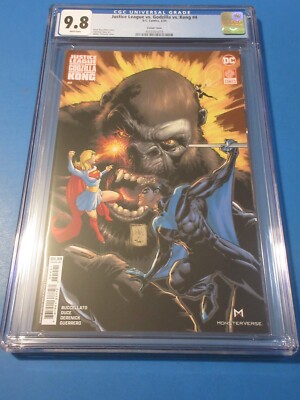 Justice League vs Godzilla vs Kong #4 Portacio variant CGC 9.8 NM/M Gem Wow-image