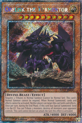 1X NM Obelisk the Tormentor - RA03-EN230 - Platinum Secret Rare 1st Edition-image