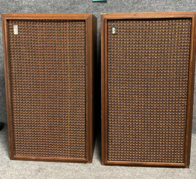 The Fisher Speaker Pair XP-9B Vintage 3-Way Floor Wood Cabinet-image