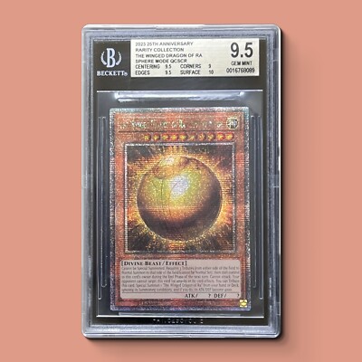 BGS 9.5 ✨ Winged Dragon of Ra - Sphere Mode Quarter Century SCR RA01-EN007-image