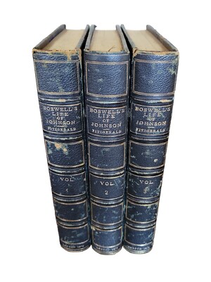 Boswell's Life Of Johnson Fitzgerald 3 Volumes London 1874-image