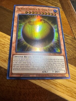 The Winged Dragon of Ra - Sphere Mode RA01-EN007 1st Edition Ultra Rare NM+BONUS-image