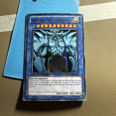 Yugioh - Obelisk the Tormentor YGLD-ENG02 NM Limited Ultra Rare-image