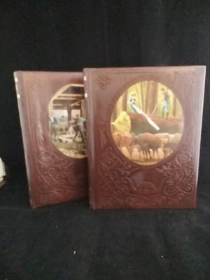 Two Classics of the Old West - Time Life - Leather bound the loggers&the miners -image