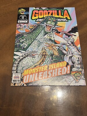1994 GODZILLA KING OF THE MONSTERS TRENDMASTERS COMIX TOHO MINI COMIC RARE OOP-image