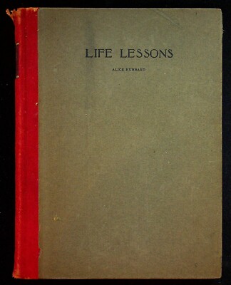 Alice Hubbard Life Lessons Truths 1909 1/4 Suede Leather Book Roycrofters-image
